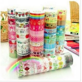 10x Mix Style DIY Diary Decorative Stickers Transparent Lace Tape Stationery New