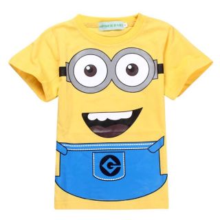 New Kids Boys Girls Minions Despicable Me Short Sleeve T Shirts 6 7 Years 130