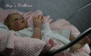 Amy's Dollhouse Oarb Lifelike Reborn Baby Girl E Knoops "Luca"Full Lower Torso