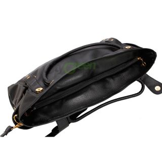 Women Hobo Shoulder Lady Handbags Tote Messenger Bag Leather Black 733