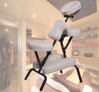 Aosom 3" Foam Portable Massage Spa Chair Cream