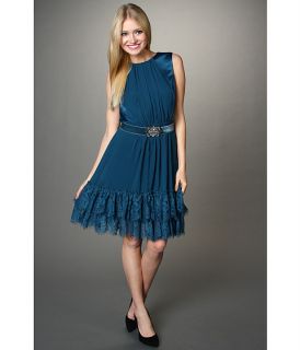 Jessica Simpson Contrast Ruffle Hem S/L Dress SKU #8053885