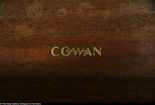 Cowan 1900 Antique 3 PC Bedroom Set Dresser Pair Twin Poster Beds