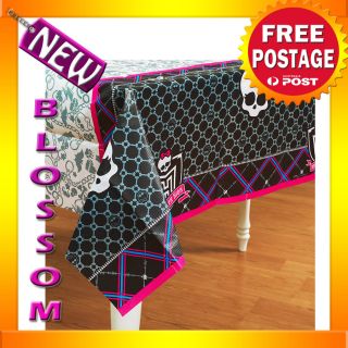 PD28 Monster High Birthday Party Supplies Table Cloth Cover 137cm x 244 Cm