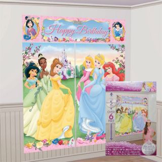 Disney Princess Cinderella Birthday Party Giant Scene Wall Decoration Supplies