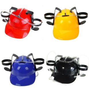 New Cool Unique Party Game Beer Drinking Hard Hat Red Yellow Blue Black 4 Colors