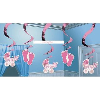New Baby Mom to Be Its A Girl Baby Shower Hanging Dangles Decoration Supplies