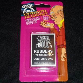 Over The Hill Rubber Condom Gag Gift Birthday Joke