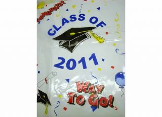2011 Dated Graduation Party Supply Plastic Table Cover