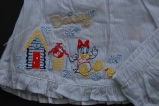 Disney White Daisy Duck 2pc Dress Knicker Set Baby