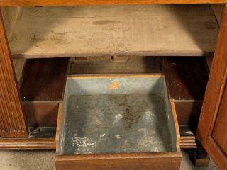 Antique English Oak Art Noveau Sideboard Buffet Server c1890 G07