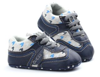 Baby Boy Navy Soft Sole Shoes Toddler Sneaker Size Newborn to 18 Months