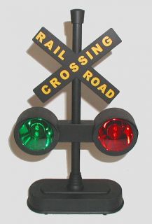 1 Railroad Crossing Sign w Lights and Train Sounds