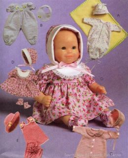 Baby Doll Clothes Dress Sewing Pattern Born Annabell