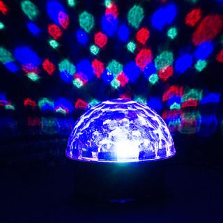 Disco Stage LED Rainbow Color Crystal Magic Effect Dot Light Ball Flash w Beat