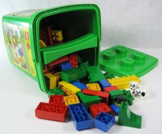 Lego Duplo 3036 70 Piece Bucket Preschool Building Toy Blocks Set w Dog
