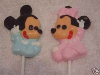 Baby Minnie Mickey Mouse Lollipop Chocolate Soap Candy Mold