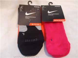New 2 Pair Nike Elite Running Socks No Show Size 6 8 Men 6 10 Womens Nike Socks