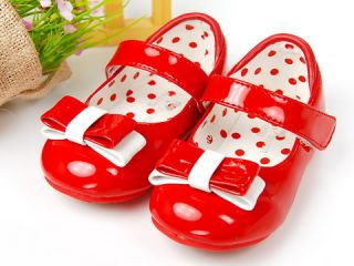 941 New Toddler Girl Red Mary Jane Shoes Size 5 6 7 8