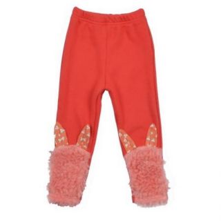 Girls Winter Warm Thick Leggings Pants Fleece Lined Kids Trousers 2 7Y Xmas Gift