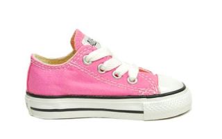 Converse Shoes Chuck Taylor Infant Girls 7J238 Pink Canvas All Star Chucks