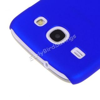 Solid Color Hard PC Case for Samsung Galaxy Core GT I8260 I8262 Sapphire Blue
