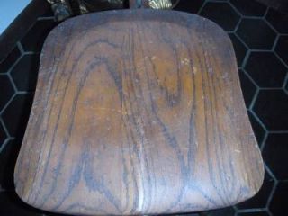 Antique Solid Wood Oak Adjustable Office Swivel Chair Pat Nov 30 1897 Cook Co