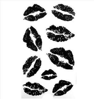 WS2 Cool Sexy Fashion Ladies Body Art Temporary Tattoo Sticker Lips Style New