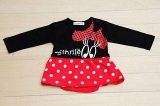  Girl Boy Baby Clothes Minnie Mickey Mouse Set Cotton Romper 0 24M