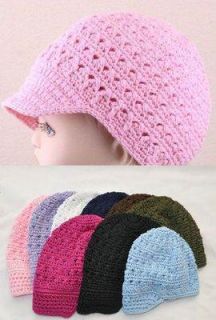 Boys Girls Crocheted Newsboy Style Hat Beanie Cap Unusual Gift Sizes 0 5 Years