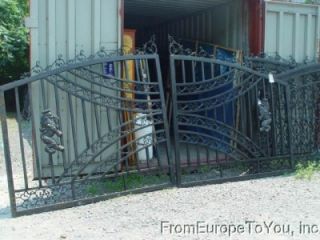 14 ft Victorian Style Cast Iron Driveway Gates Gate 22
