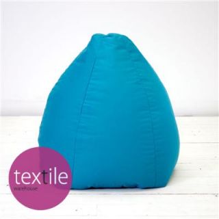 Extra Large Blue Teal Cotton Indoor Pear Chair Seat Beanbag Bean Bag with Beans