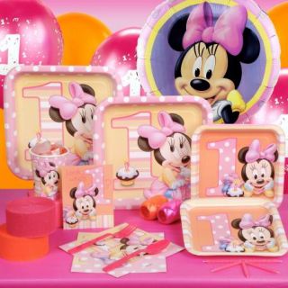 Minnie Mouse 1st Birthday Party Pack Supply Decorations