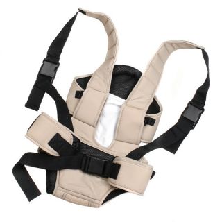 Front Back Baby Carrier Infant Backpack Sling Wrap Harness Taslan Cream Coloured