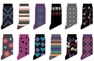 180 Pairs Wholesale Ladies Pattern Socks Many Designs Colors