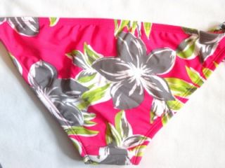 New Xhilaration Women Swim Suit Tie Bikini Bottom Small Tropical Floral $15