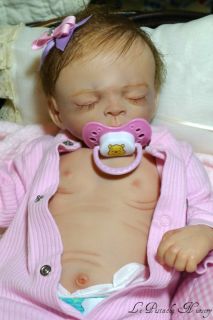 Reborn Doll Fake Baby Girl Newborn Ronnie Sculpt Open Nose Tummy Plate Paci LPN