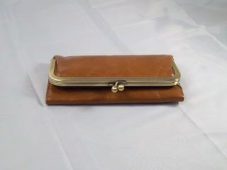 Hobo International Rachel Vintage 'Caramel' Leather Clutch Wallet VI 3356 NWT