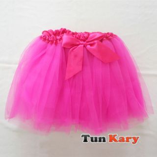 Girl Baby Ballet Tutu Party Skirt Pettiskirt Rainbow BB
