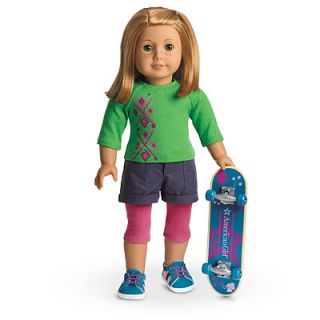 New in Box My American Girl MYAG Skateboard Set Outfit for Dolls Charm