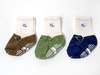 3 Pairs New Infant Toddler Baby Boy Shoes Socks 12 24 Months S23