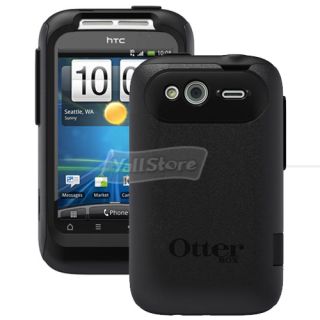 New Black 100 Genuine Otterbox Commuter Series Case Cover for HTC Wildfire