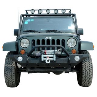 07 12 Jeep Wrangler JK Heavy Duty Rock Crawler Front New Bumper Winch Plate