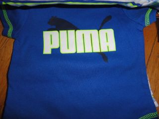 Set 5 Infant Baby Toddler Boy Boys Puma Bodysuits Rompers Undershirts 3M 6M