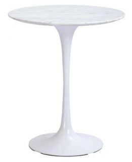 Tulip Occasional Table w Marble Top Aluminum Base ID 36181