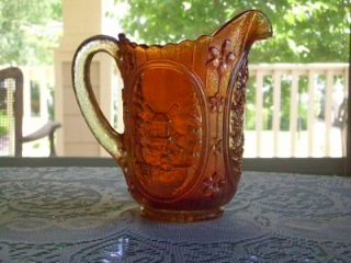 Imperial Windmill Carnival Glass Marigold Water Pitcher