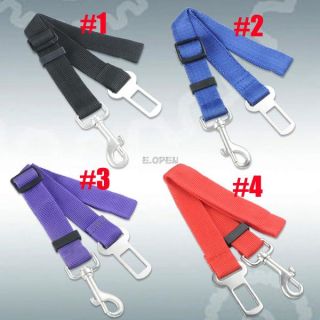 Strong Adjustable Car Auto Travel Safety Seat Belt Clip Strap for Pet Cat Dog