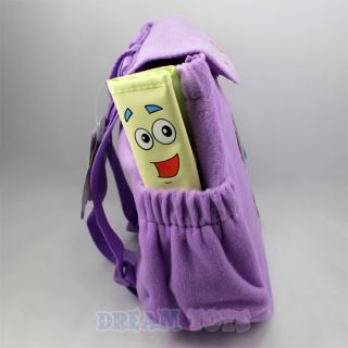 Nick Jr Dora The Explorer Purple Plush Mr Backpack Magic Satchel Bag Licensed