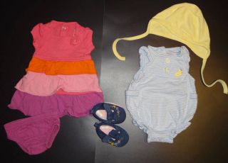 37 Pieces Baby Girl Clothes Lot Size Newborn 0 3 Months