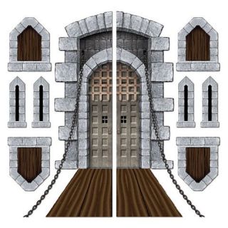 Medieval Themed Insta Theme Castle Door Window Props Party Decoration